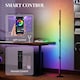image 9 of HOMCOM LED Floor Lamp, Corner Floor Lamp with App & Remote Control Dark Grey Grey | Dark Grey