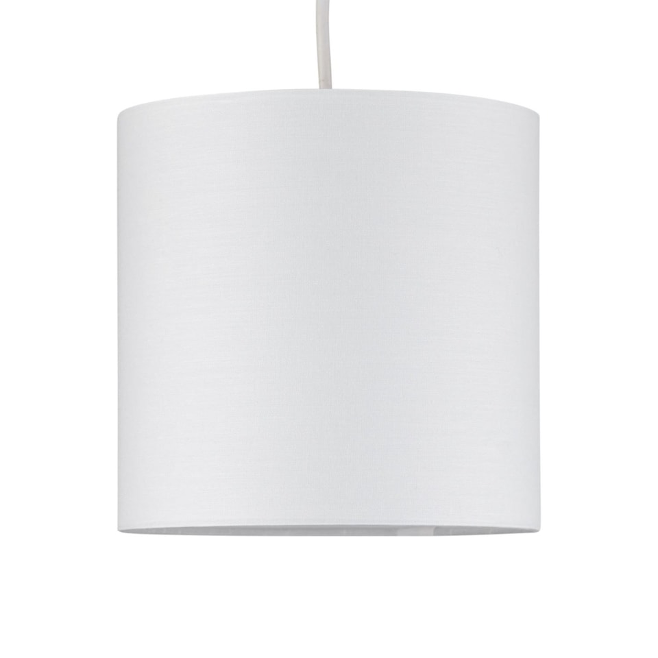 image 1 of Ivory Textured Cotton 17cm Table Lamp Shade | Cream | Small | 1