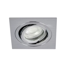 BHS Sym Square IP65 Tiltable Downlight | Silver | Satin Nickel | 1