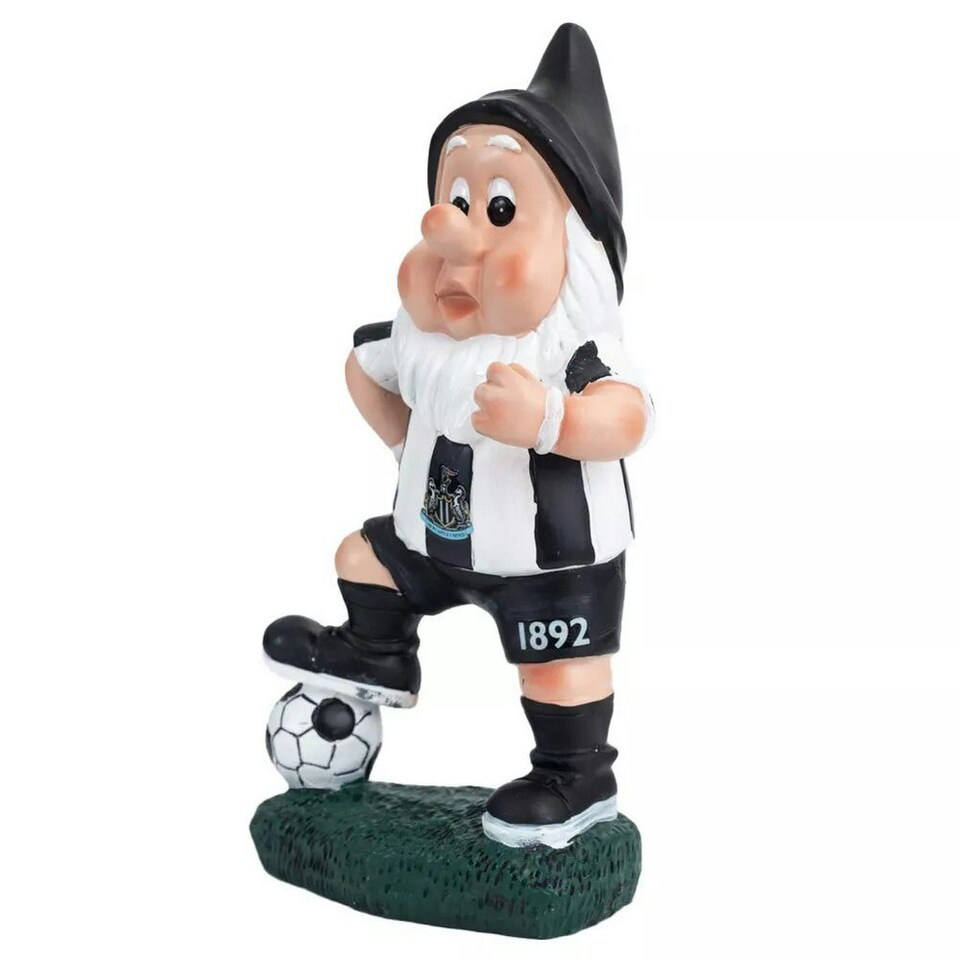 image 1 of Newcastle United FC On The Ball Garden Gnome - White/Black - One Size