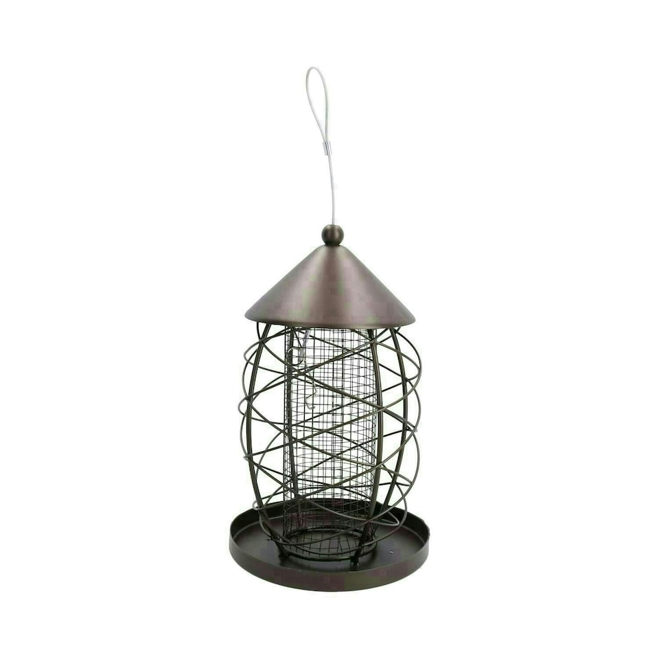 image 1 of 3PK Lantern Bird Feeder Nut Holder Hanging Feeding Station For Wild Birds