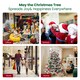 image 10 of COSTWAY 4.5FT Pre-Lit Artificial Christmas Snow-flocked Xmas Tree Green | One Size