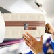 image 5 of Flight Knight Cabin Suitcase 55x35x20cm, Lightweight Carry On Bag - Over 100 Airlines- Ryanair, EasyJet, British Airways - Hand Luggage, ABS Hard Shell TSA Lock | Cream | Cream | Cabin Bag