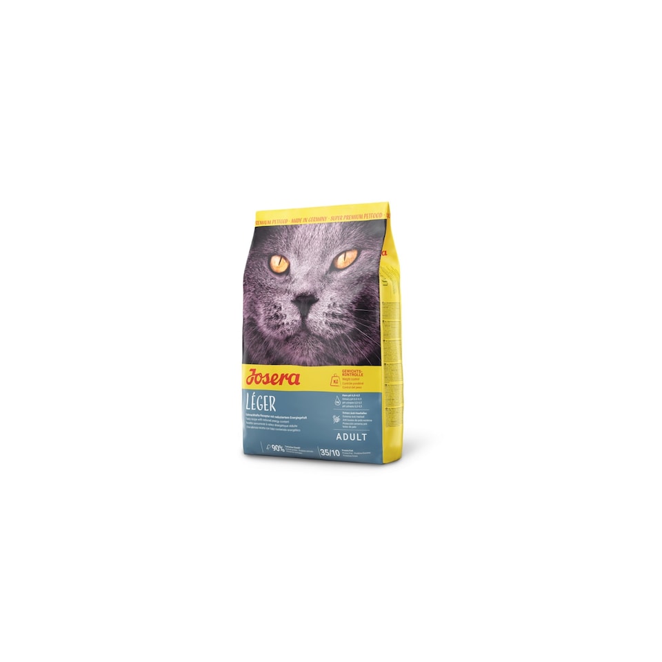 image 1 of Josera Leger complete adult cat food | For weight control | Lower calorie | Extreme Anti-Hairball | Chicken & Liver | Herbs & Fruit | Urinary pH | 0.4kg