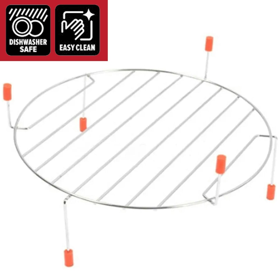 image 1 of SPARES2GO Universal Microwave Grill Shelf Turntable Stand Oven Wire Rack 270mm