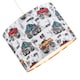 image 2 of Modern and Colourful Monster Trucks Kids Cotton Fabric Drum Lamp Shade - 25cm | Multi | 10"