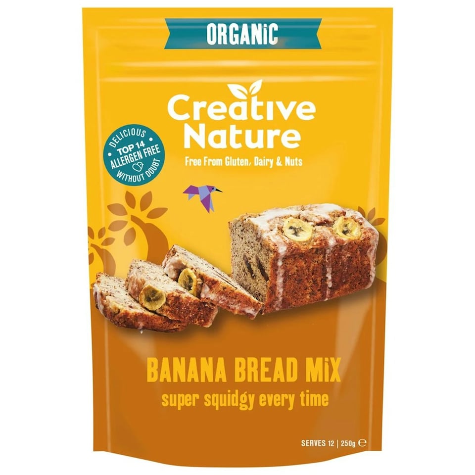image 1 of Organic Wholegrain Banana Bread Mix 250g (Creative Nature) 