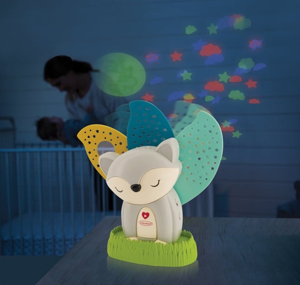 image 1 of Infantino 2-In-1 Fox Night Light And Projector