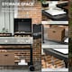image 6 of Outsunny Gas Grill and Plancha with 12 kW 4+1 Burners for Garden Party