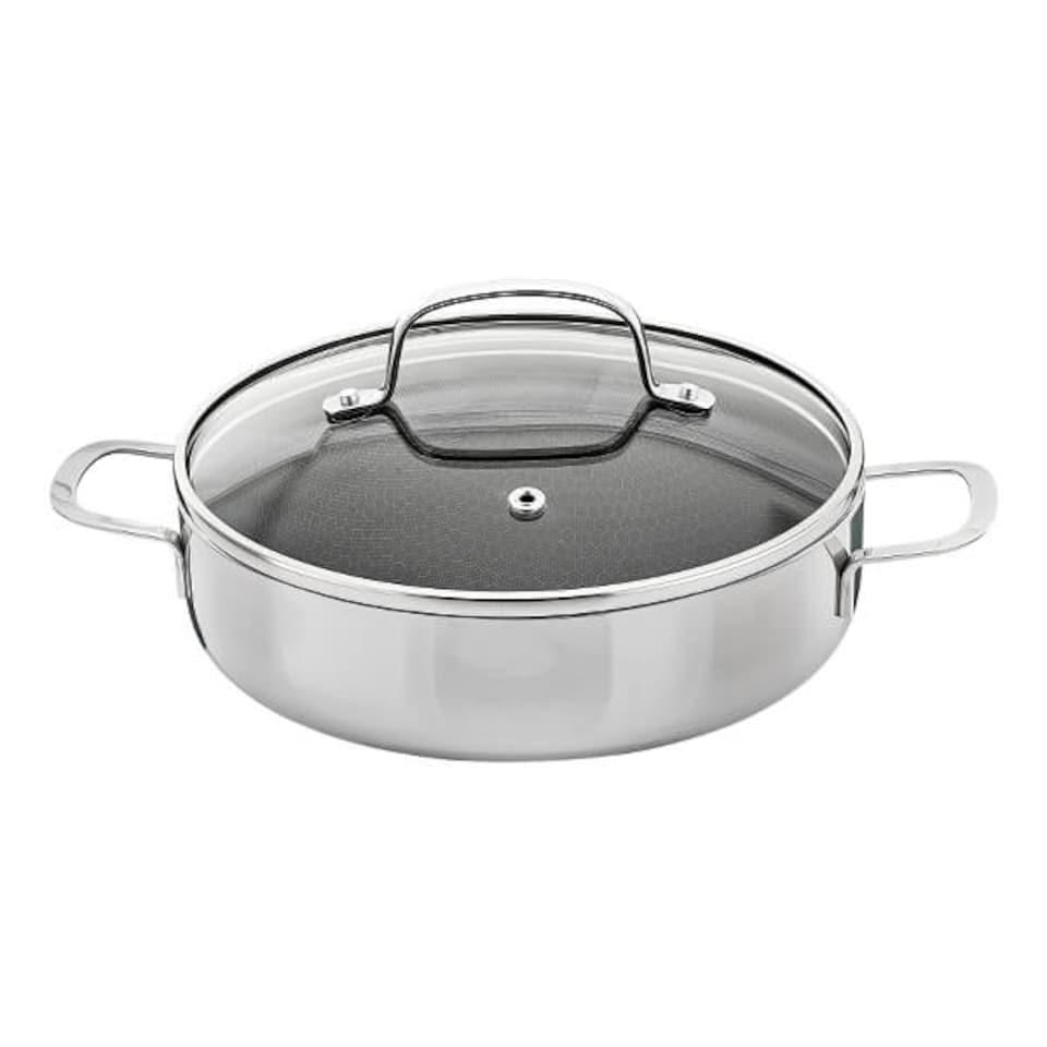 image 1 of Stoven Hextra 28cm Non-Stick Skillet with Lid