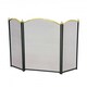 image 1 of Oypla Heavy Duty Steel 3 Panel Fire Screen Spark Guard