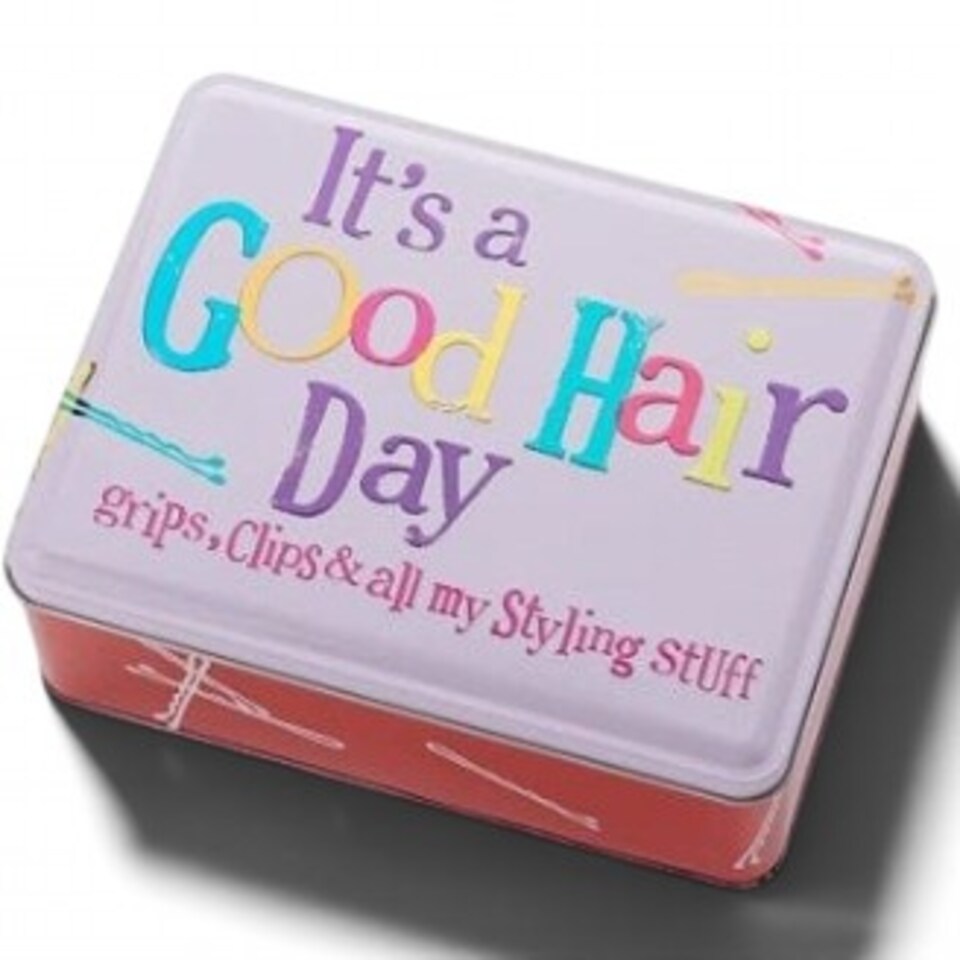 'It's a Good Hair Day' Hair Accessory Storage Tin