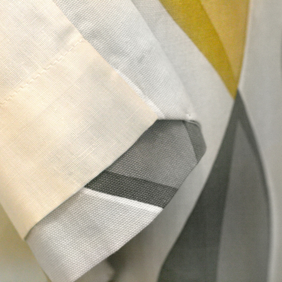 image 1 of Fusion Lennox Eyelet Curtains Grey/Ochre