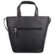 image 2 of Premium Soft Leather Cross Body Shoulder Twin Tote Style Handbag Black | Black