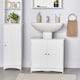 image 2 of VonHaus Holbrook White Under Sink Bathroom Cabinet