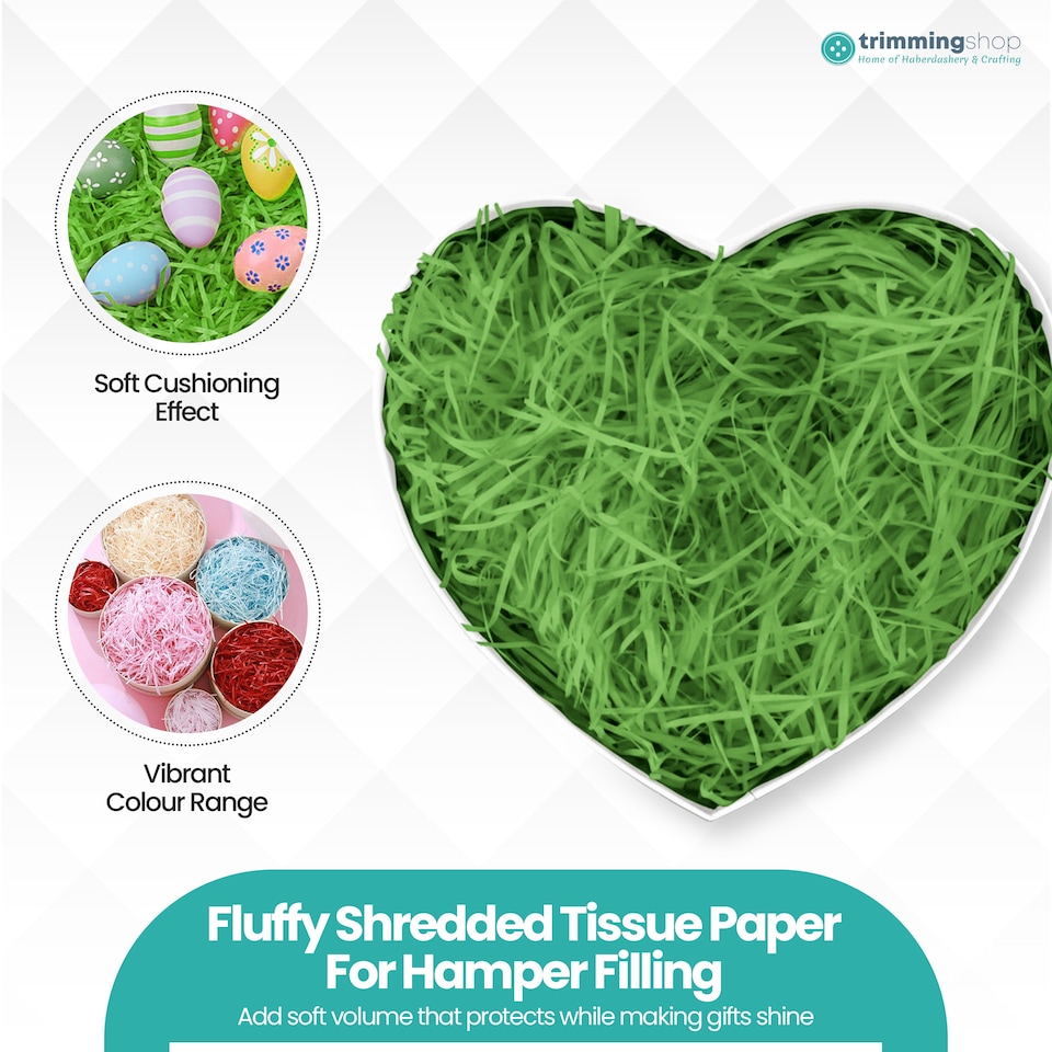 image 1 of Shredded Tissue Paper, Decorative Gift Packaging Hamper Filler - 500G
