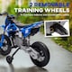 image 4 of AIYAPLAY 12V Kids Electric Motorcycle w/ Twist Grip Throttle, Music, Blue