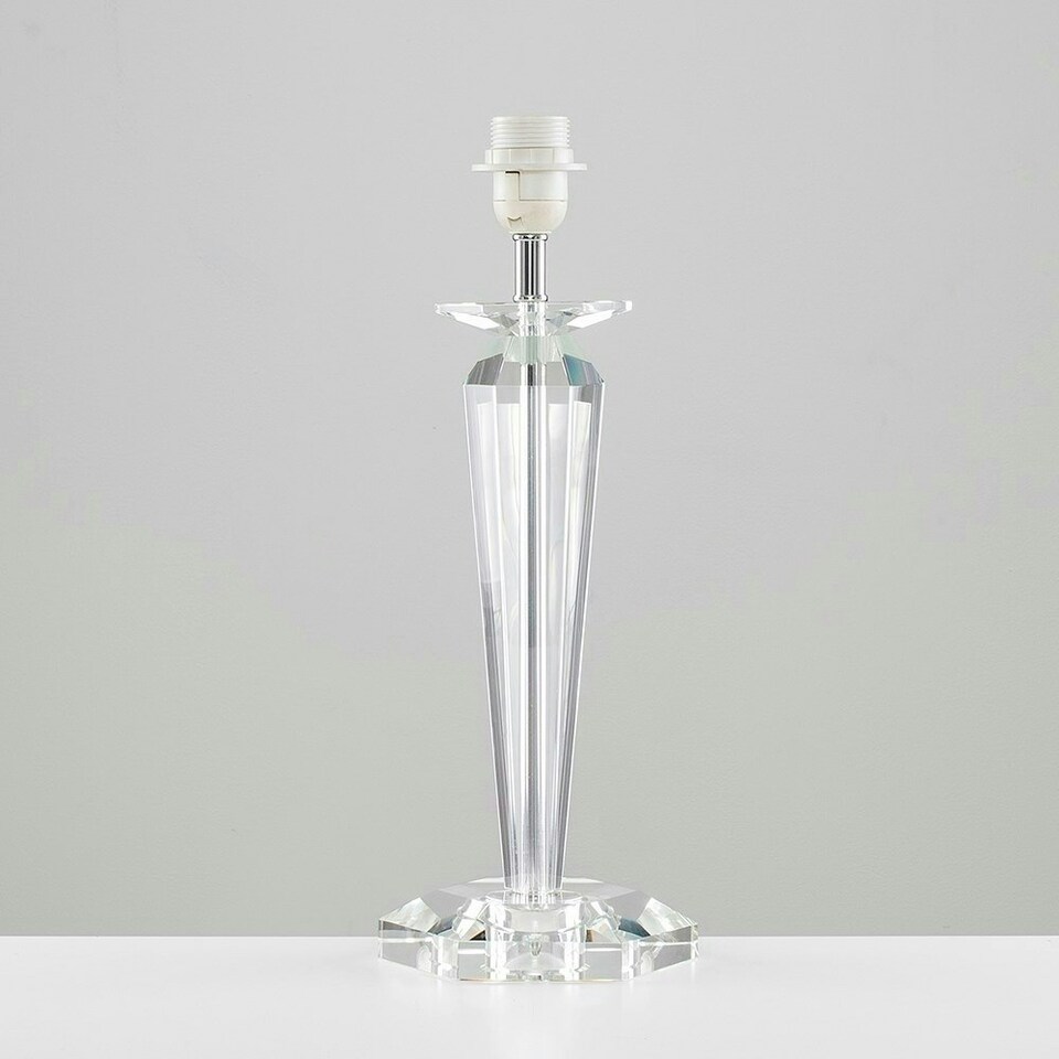 image 1 of ValueLights Modern Clear Genuine K9 Crystal Table Lamp Base