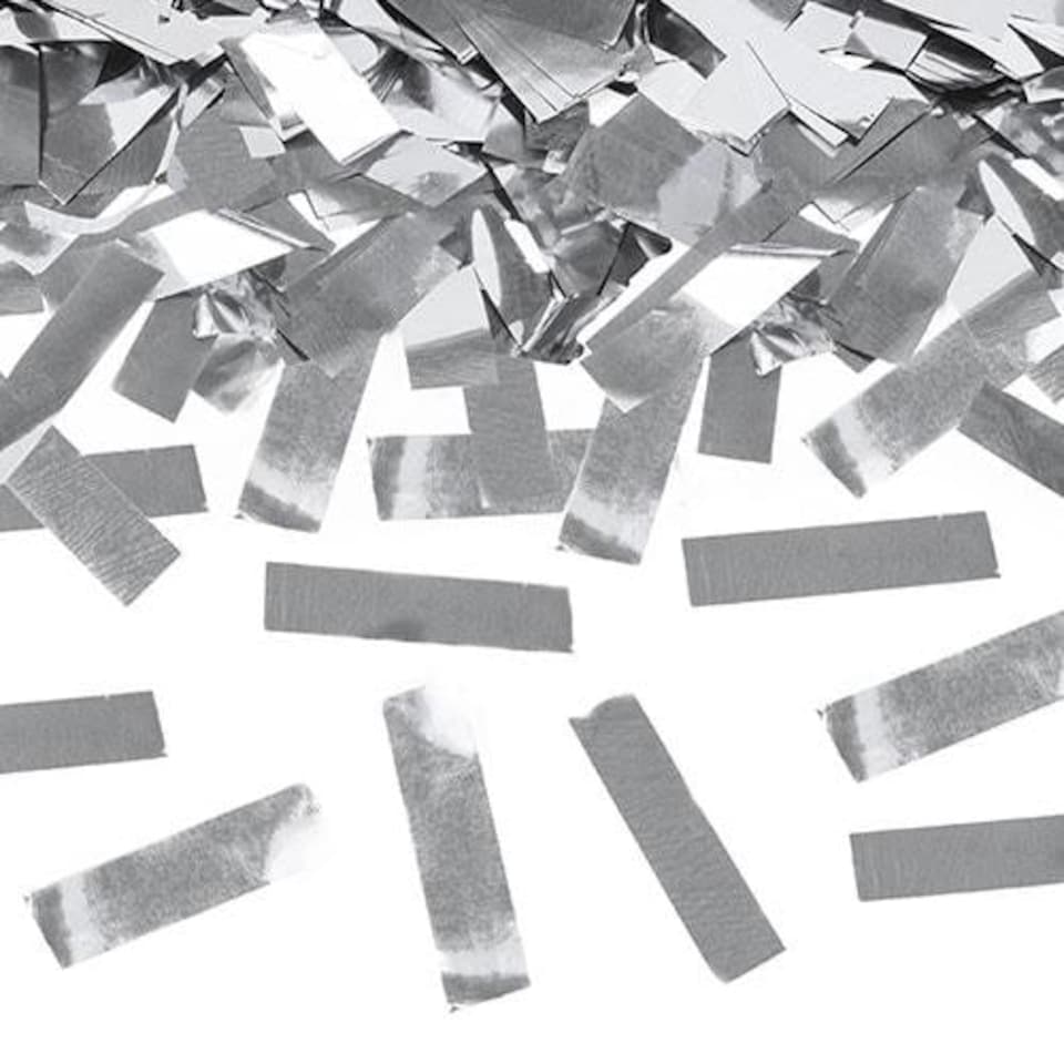 image 1 of Silver Metallic Extra Large Confetti Cannon 80cm