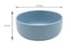 image 5 of 12pc Pastel Blue Lipped Stoneware Dinner Set