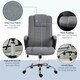 image 4 of Vinsetto Office Chair for Desk, with Height Adjustable, Wheels, Dark Grey