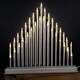 image 2 of Premier 34cm Silver Lit Christmas Candlebridge with 33 Warm White LEDs