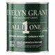 image 2 of EVELYN GRANT All-in-One Paint & Primer - Multi-Surface for Walls, Wood, Interior & Exterior - Brilliant White - 1L - Matt
