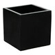 image 1 of Primrose Black Jumbo Polystone Cube Planter with Drainage Hole and Bung 63cm