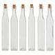image 1 of Interiors by Premier Versatile Use Set Of 6 Glass Bottles, Glass Bottles For Kitchen, Functional Design Clear Glass Bottles