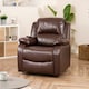 image 2 of Northfield Dual Motor Massage Heat Riser Recliner Chair - Brown