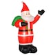 image 6 of HOMCOM 8ft Lighted Christmas Inflatable Santa Claus Gift Bag Yard Decoration