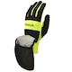 image 2 of Reebok All-Weather Running Gloves, Convertible Waterproof Mitt, Yellow/Black, S | Black | Yellow/Black | S