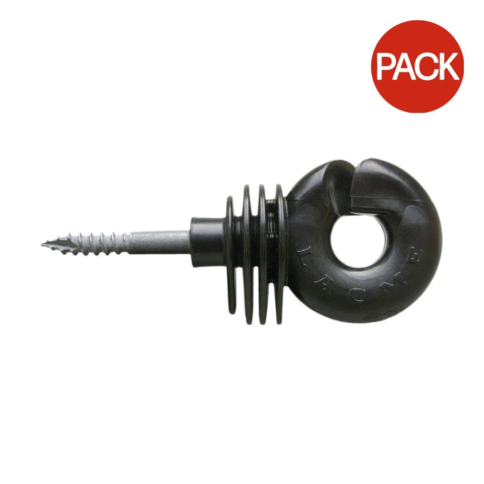 Agrifence HPX Ring Insulators (H4816) (Pack Of 25) - Black/Silver - One Size