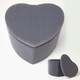 image 1 of Homescapes Arundel Heart-Shaped Velvet Footstool with Storage, Grey