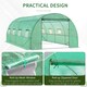 image 5 of Outsunny 6 x 3M Polytunnel Walk-in Garden Greenhouse with Zip Door and Windows
