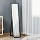 image 2 of HOMCOM Full Length Mirror, Floor Standing or Wall-Mounted Long Mirror, Black
