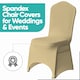 image 6 of Chair Cover Spandex Polyester Stretch Fabric Dining Slipcovers - 10pcs