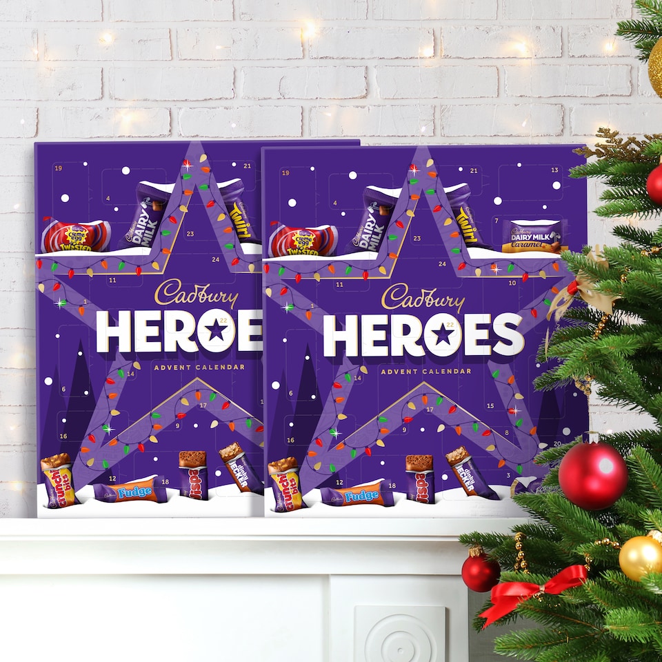 image 1 of Cadbury Heroes Chocolate Advent Calendars 230g (Bundle of 2)