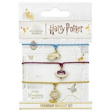 Harry Potter Golden Snitch,Love Potion & Time Turner Friendship Bracelet set HPFB0449