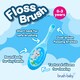 image 3 of Brush Baby FlossBrush™ Baby Bristles Toothbrush (0-3 Years) Double Pack - Blue & Teal