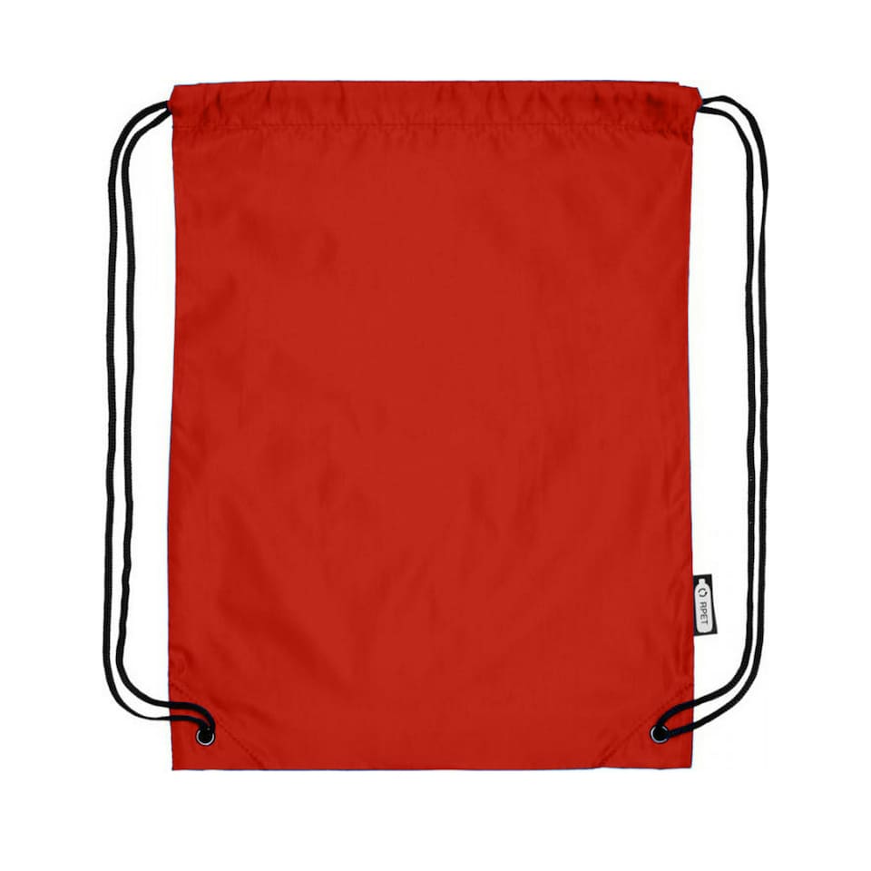 image 1 of Bullet Oriole Recycled Drawstring Backpack - Red - One Size