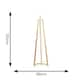 image 2 of ValueLights Lottie Oak Wooden Free Standing Tripod Floor Lamp Base
