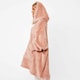 image 2 of Sienna Glitter Oversized Teddy Fleece Wearable Hoodie Blanket Blush Pink