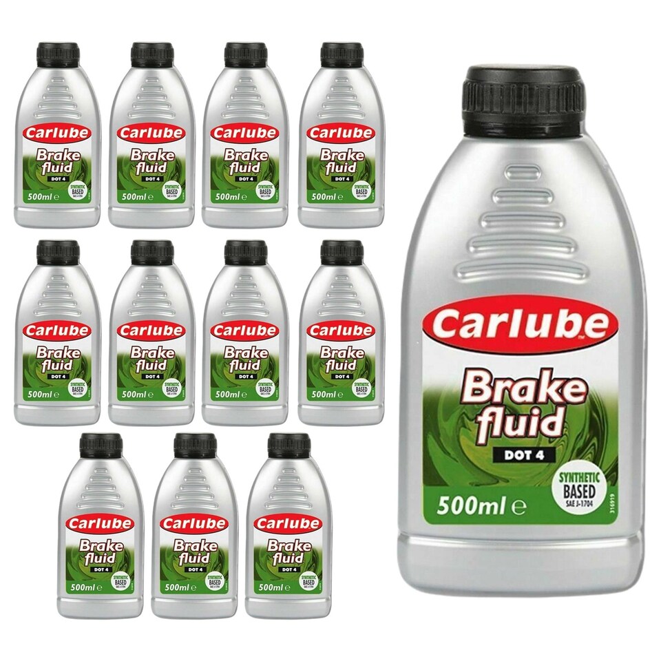 image 1 of CarPlan BFL050 Brake & Clutch Fluid Dot 4 FMVSS 116 DOT 4 SAE J1704 500ml x12