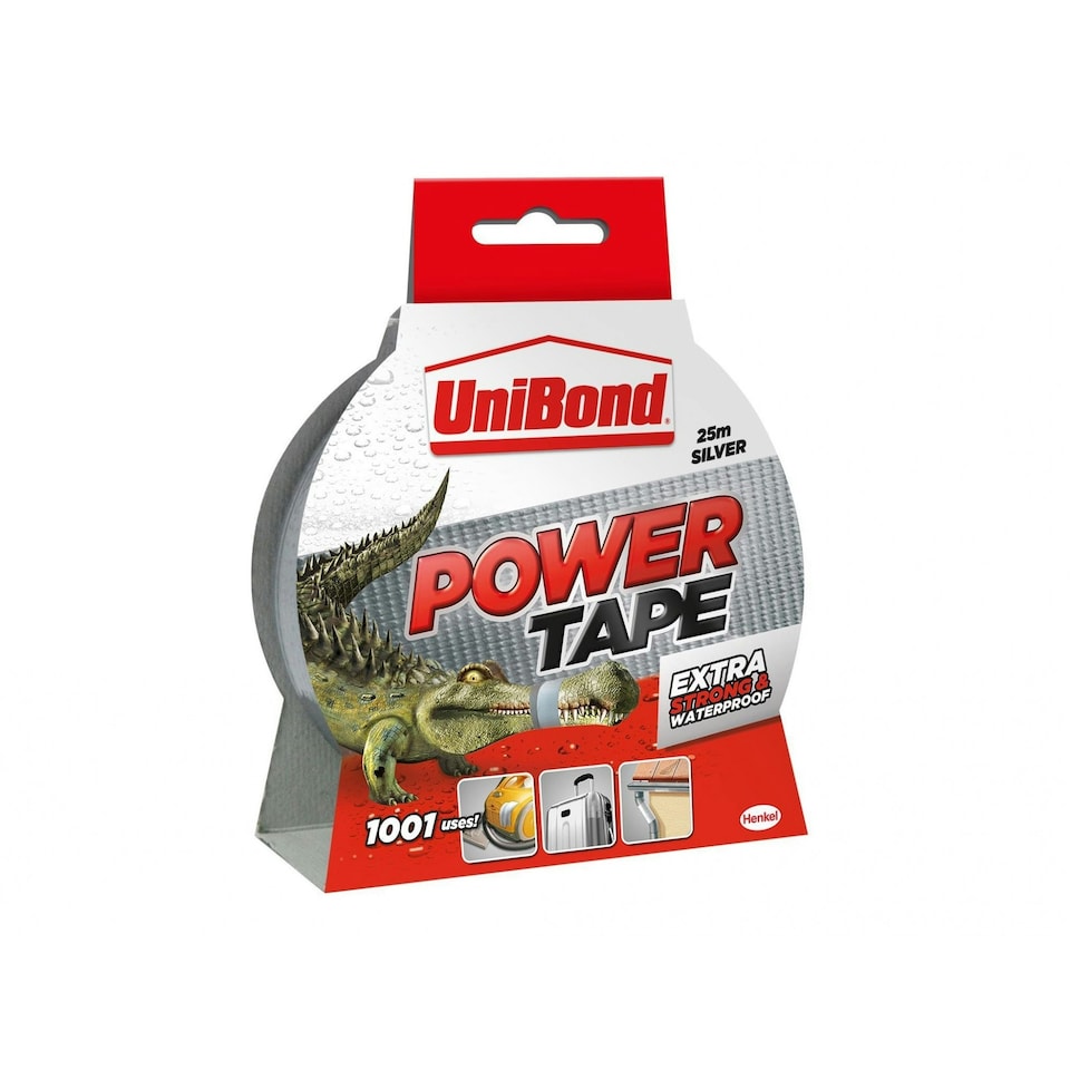 Unibond Diy Power Tape - Multi Colour - Silver 50mm x 25m