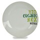 image 2 of Flat Plate Organic Porcelain 24,4 x 2,6 x 24,4 cm (10 Units) N/A