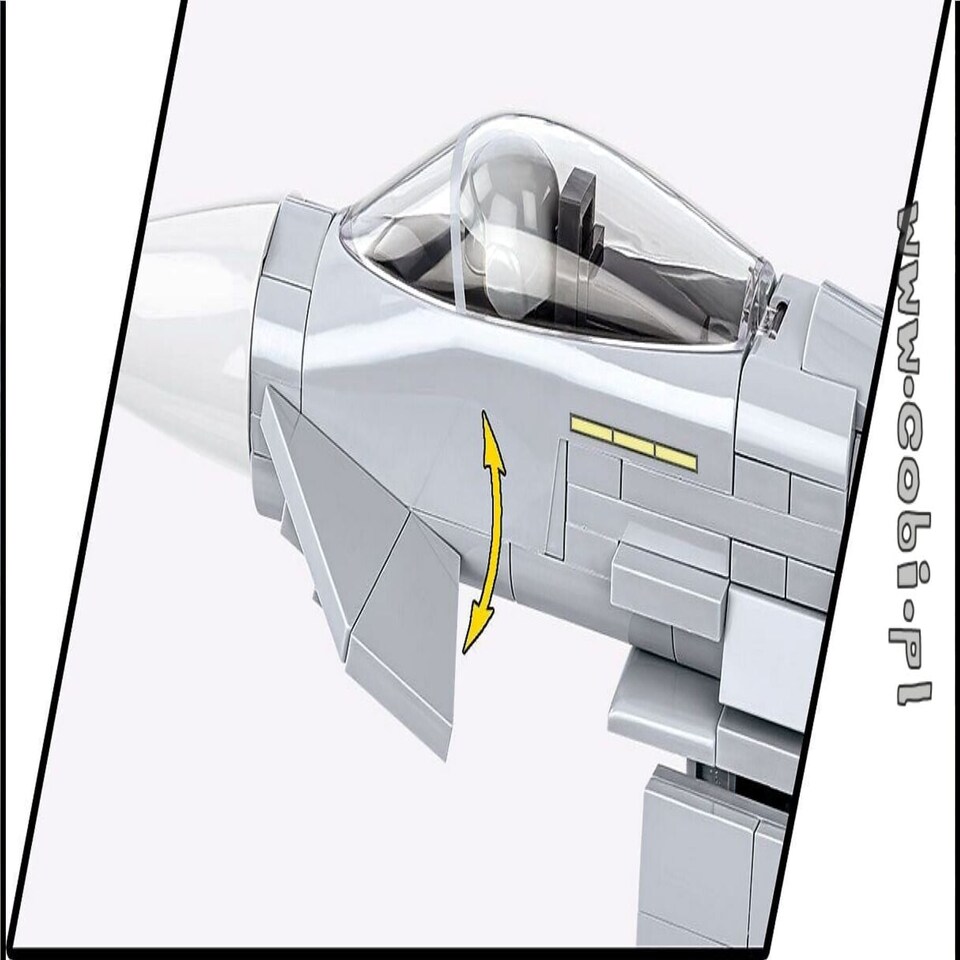 image 1 of Eurofighter Typhoon (Austria) brick plane model - COBI 5850 - 578 bricks