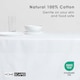 image 2 of Homescapes White Tablecloth - 178 x 300 cm | White | 178cm x 300cm (70" x 120")