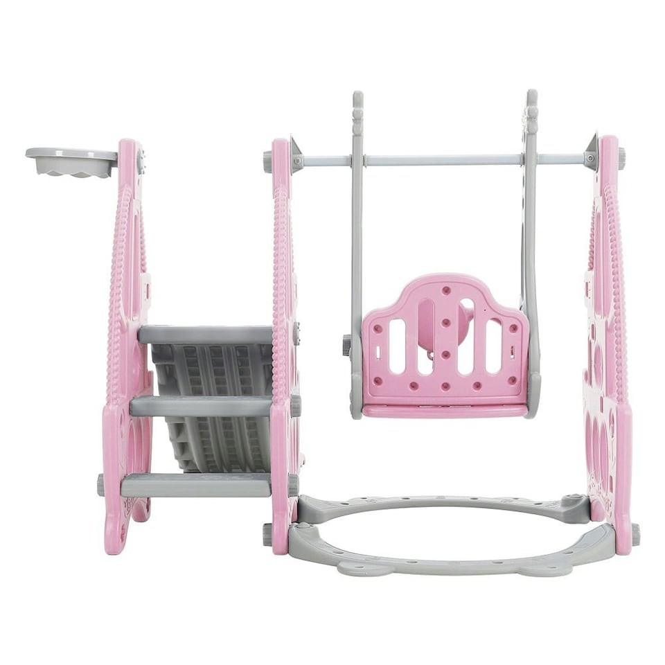 image 1 of Living and Home 3-in-1 Kids Swing, Slide, and Climber Playset
