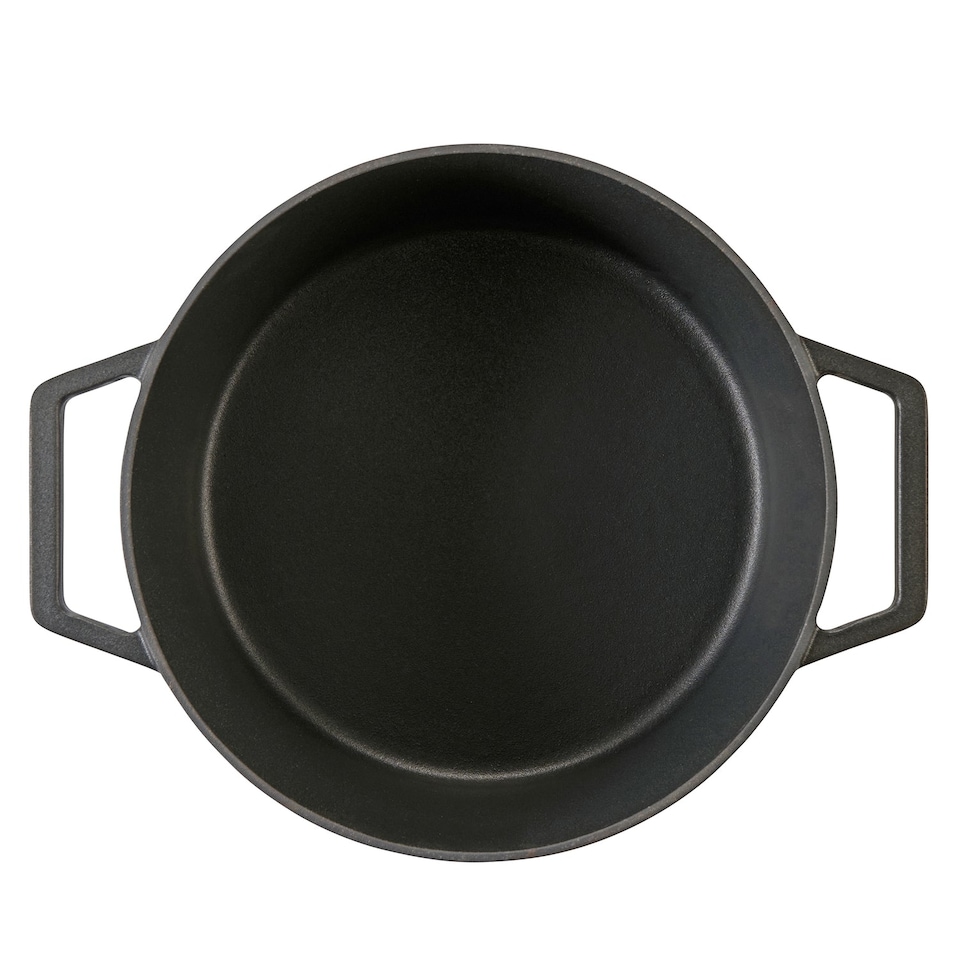 image 1 of Cooks Professional Casserole Dish 26cm – Ovenproof Pan with Lid | Black | Matt Black